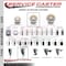 Service Caster 4'' Nylon Wheel Swivel 1-1/8'' Expanding Stem Caster SCC-EX20S414-NYS-118 - alternate 4